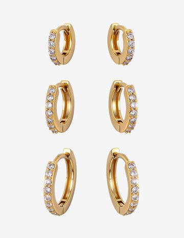 Brinco Argola com Zircônia