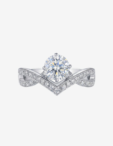 Anel Moissanite 6.5mm