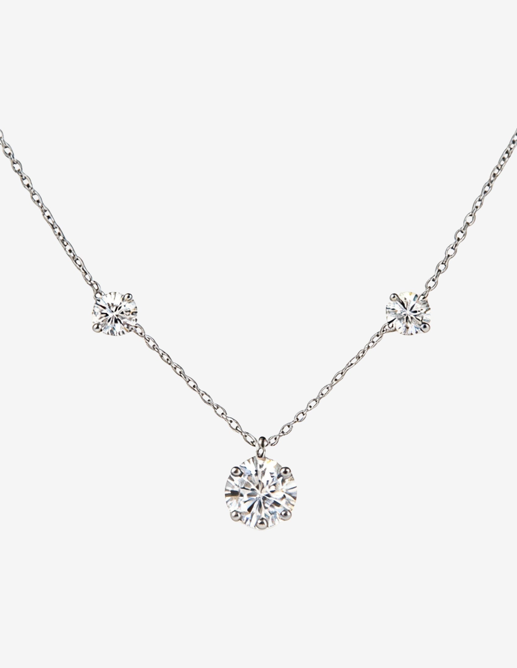 Colar Moissanite Tri 5mm