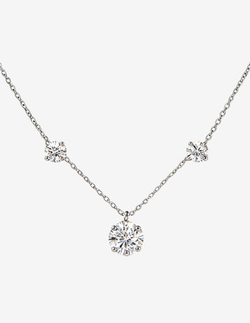 Colar Moissanite Tri 5mm