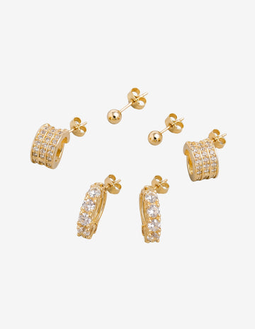 Conjunto Brinco Trio Luz