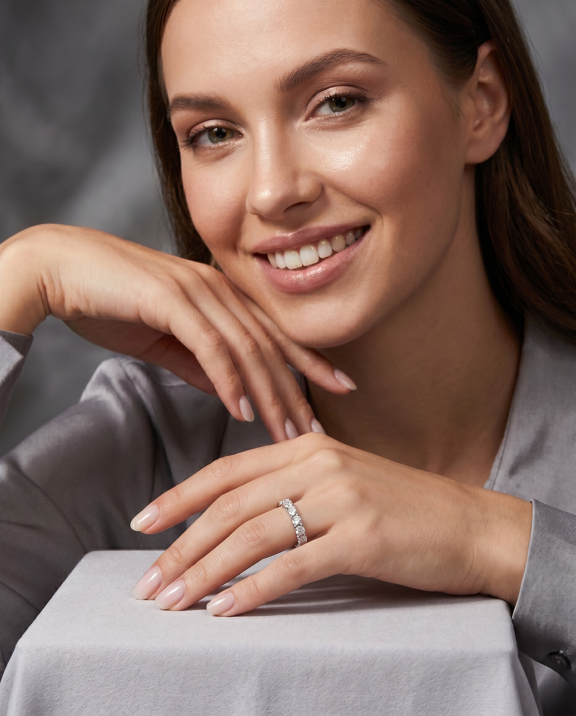 Anel Moissanite 2mm