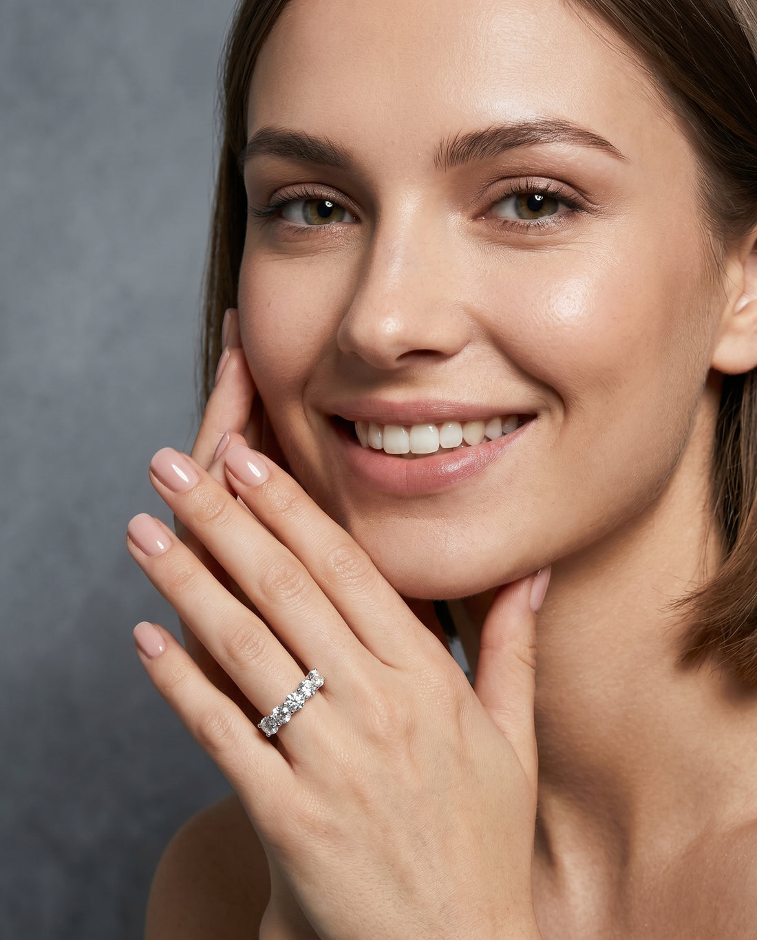 Anel Moissanite 4mm