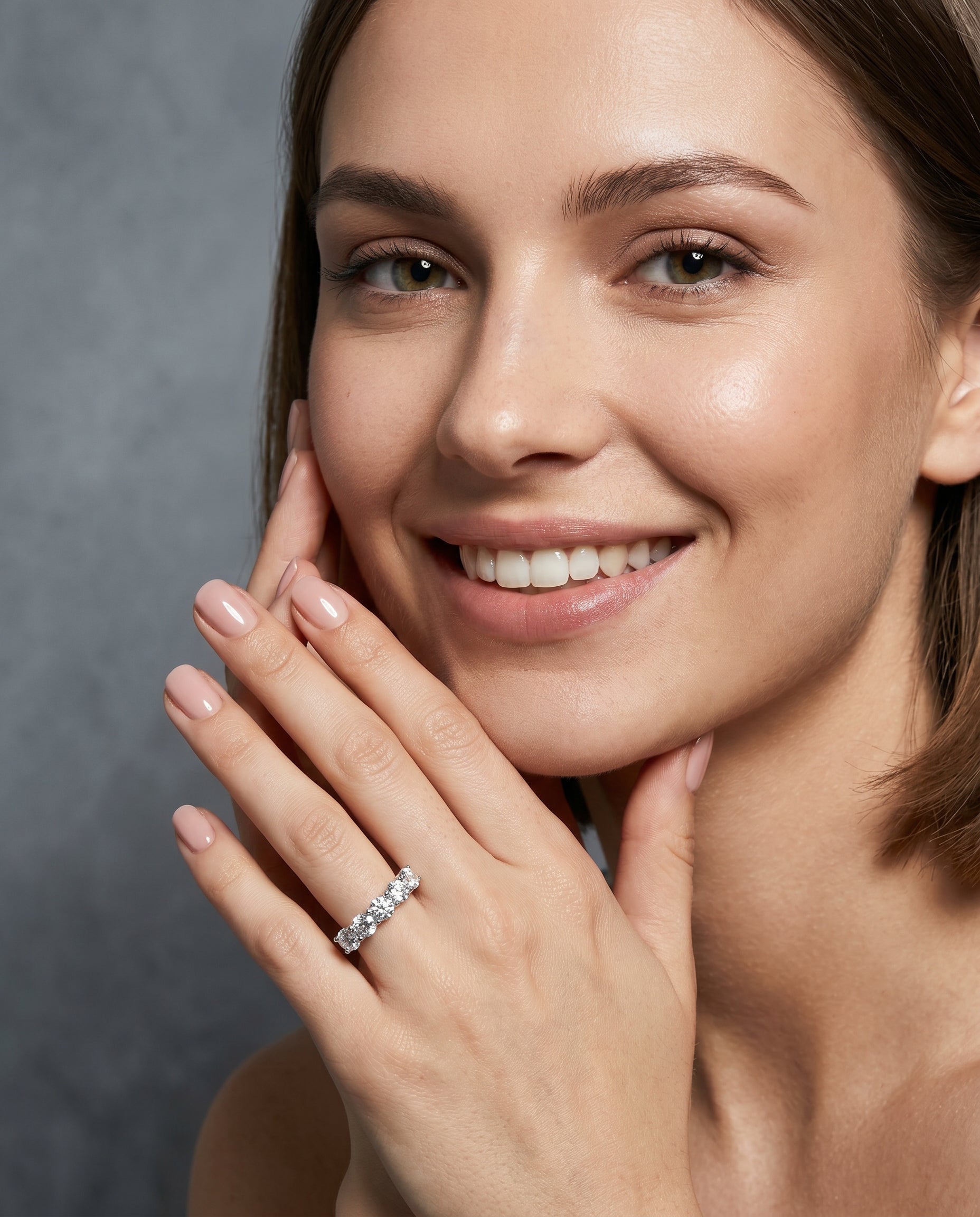 Anel Moissanite 4mm
