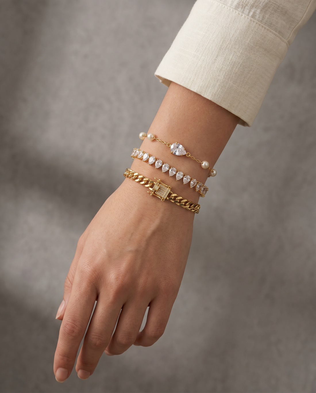 Pulseira Riviera Gota Cristal