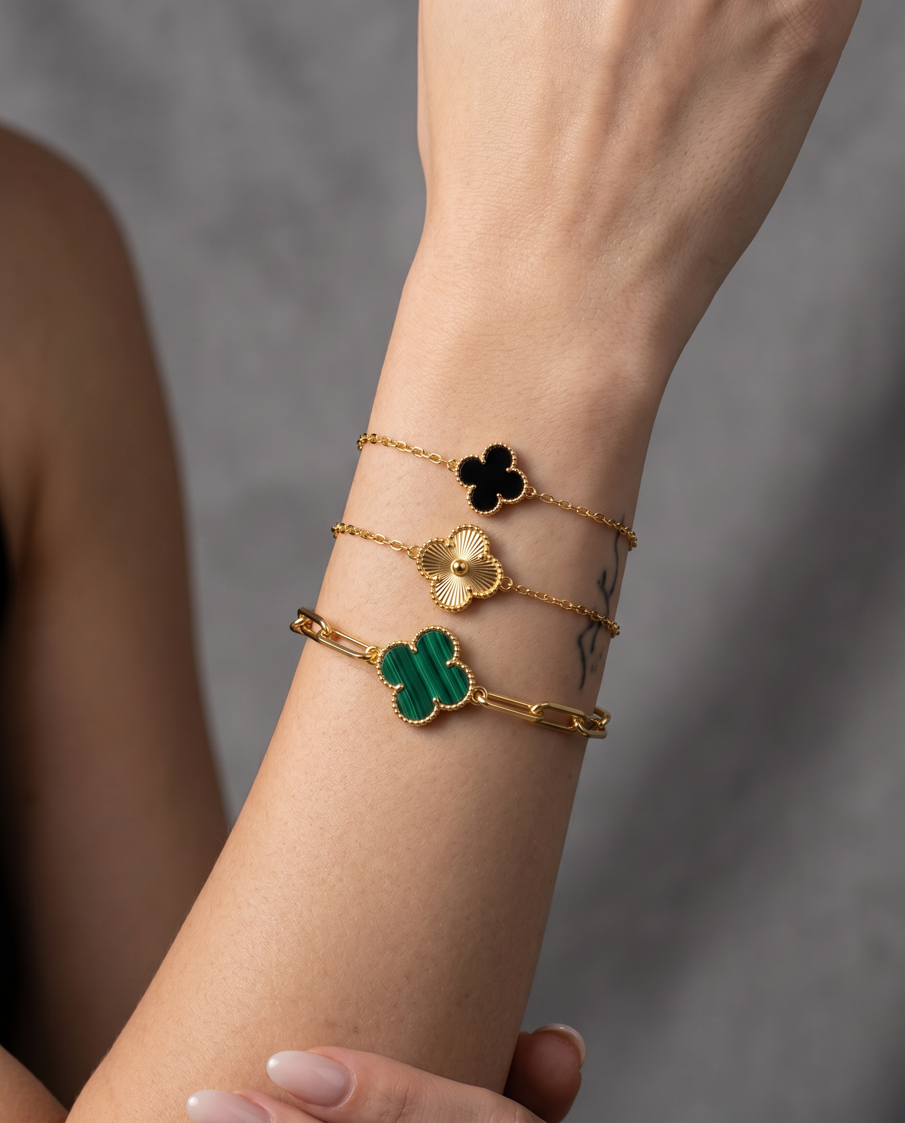Pulseira Trevo Black