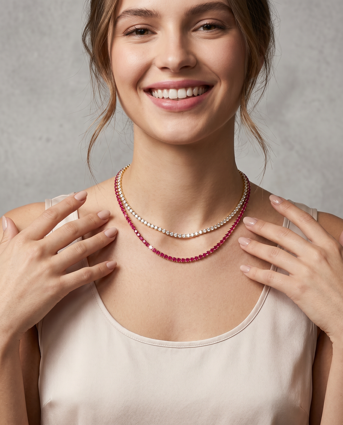 Choker Riviera Rosa